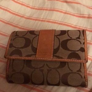 Tan Coach Wallet